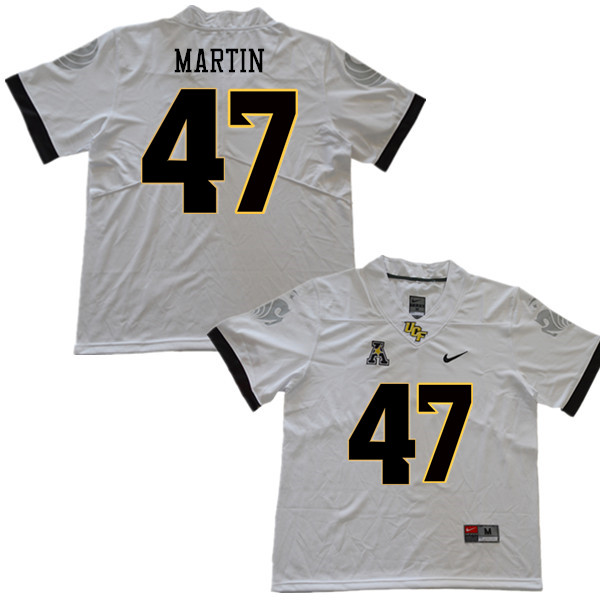 Men #47 Stephen Martin UCF Knights College Football Jerseys Sale-White - Click Image to Close